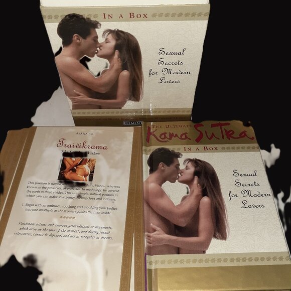 NEW IN BOX! KAMA SUTRA ILLUSTRATED BOOK & FULL COLOR CARDS-SECRETS FOR LOVERS - Picture 1 of 3